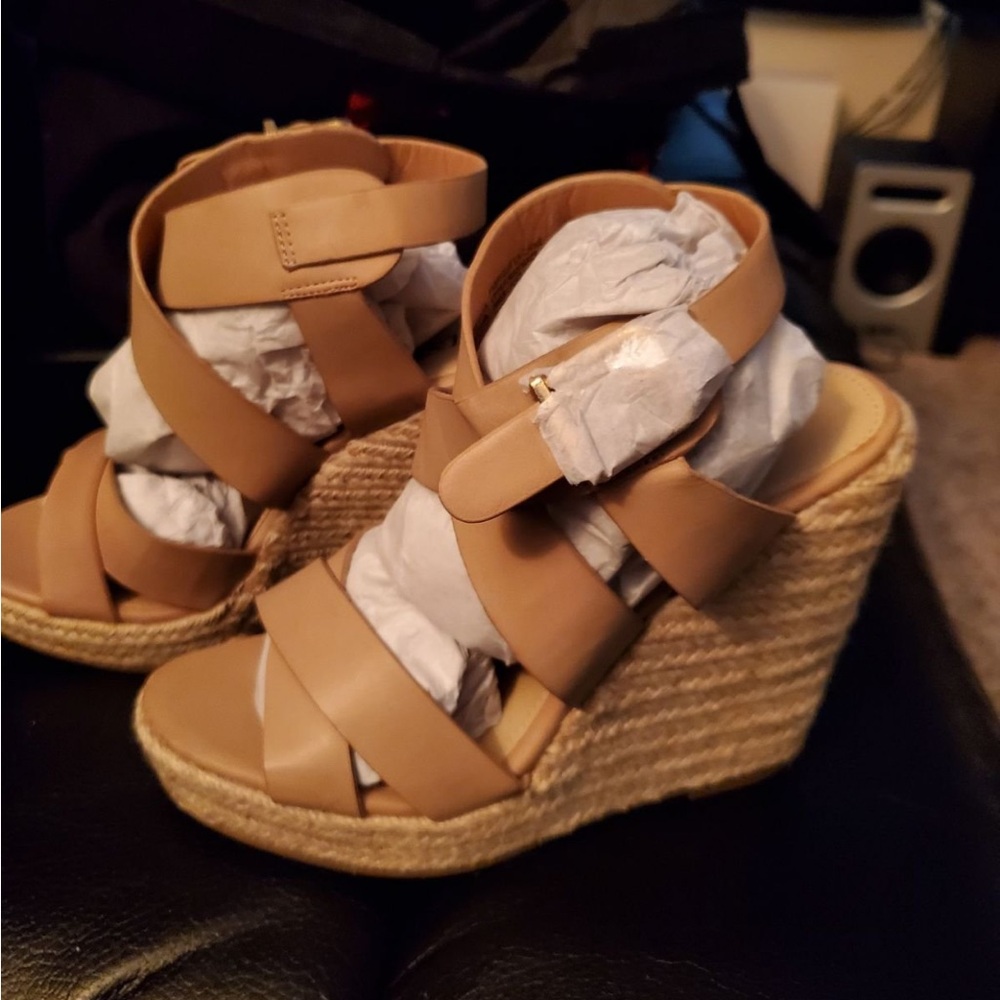 Blush Joan espadrille wedge heel